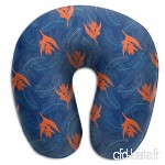 Travel Pillow Tropical Holiday Memory Foam U Neck Pillow for Lightweight Support in Airplane Car Train Bus - B07V733CK4
